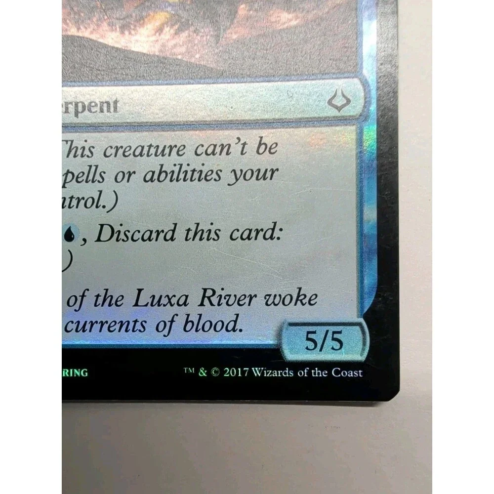 Striped Riverwinder from the same Hour of Devastation (HOU) set foil